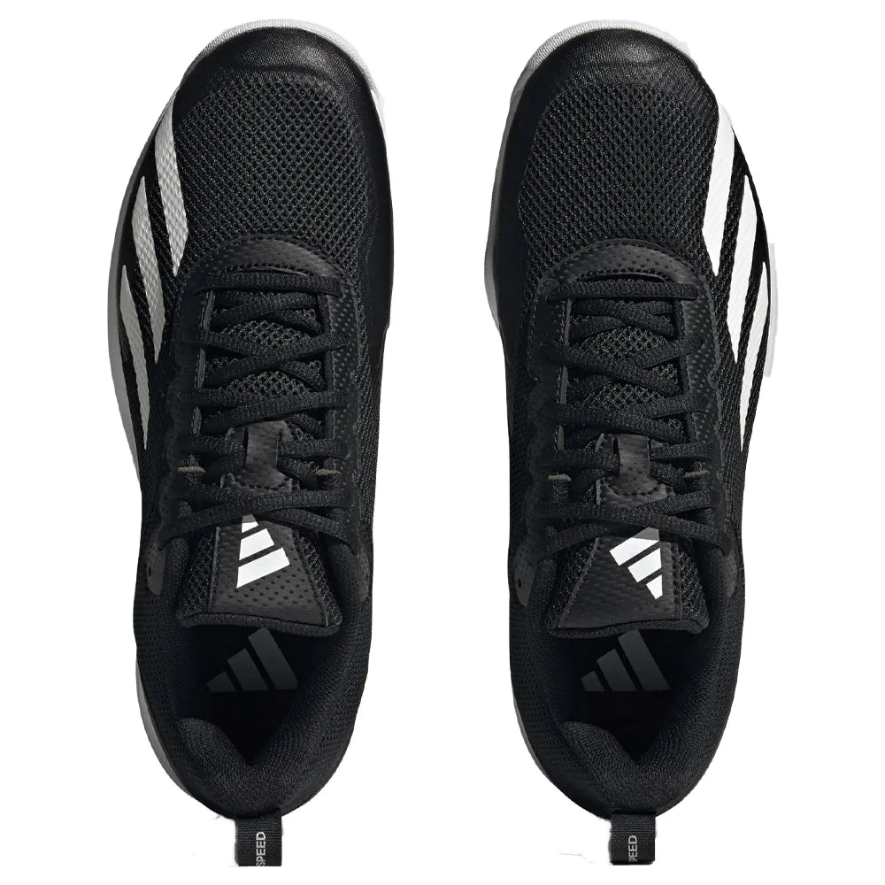 Adidas Courtflash Speed Tennis Shoes (Mens) - Core Black/Cloud White/Matte Silver Adidas Golf Shoe Replacement Spikes