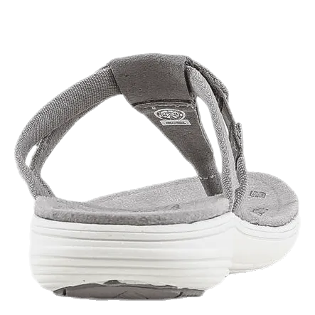 Damaya Flip White/Grey Best Stylish Flip Flops
