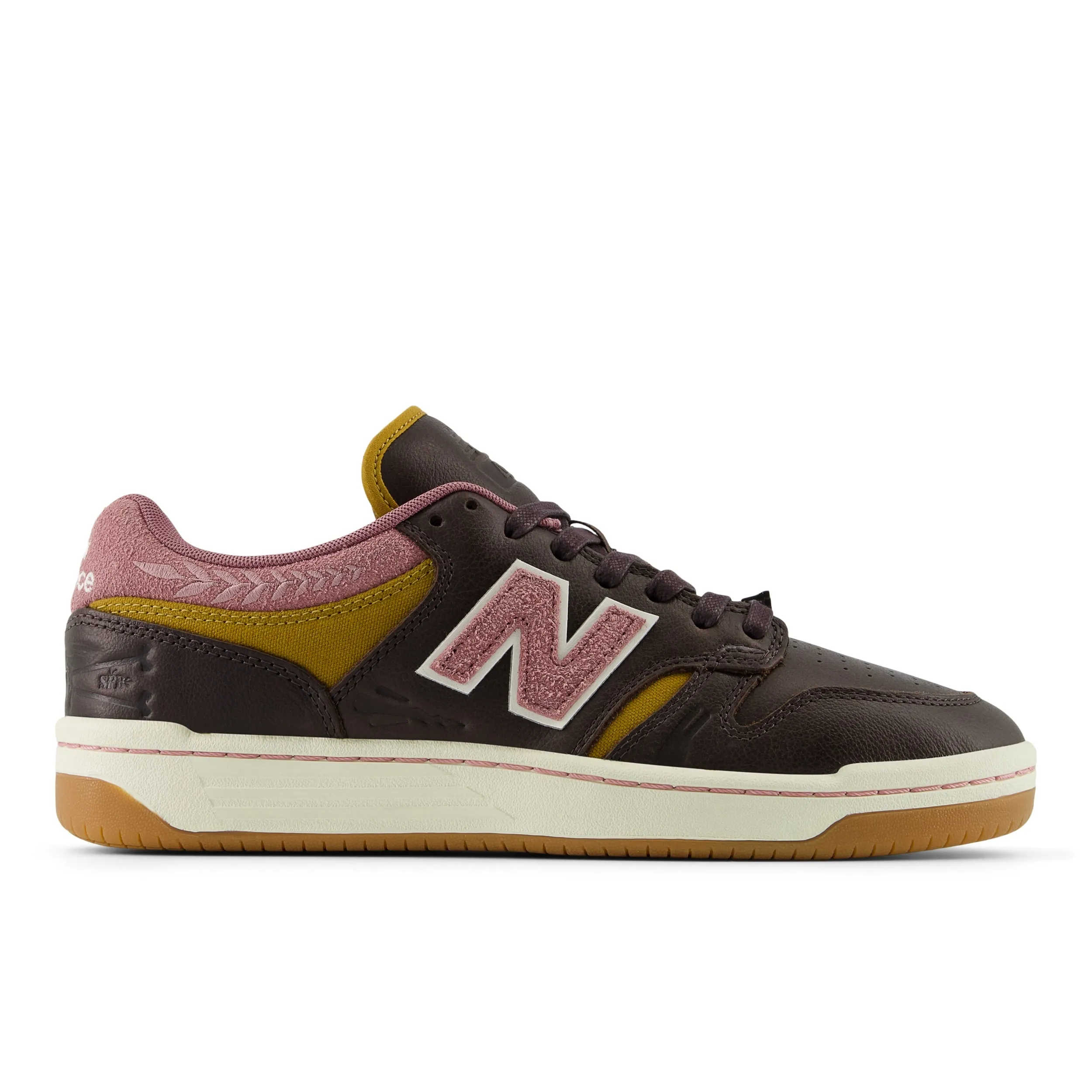 New Balance 480 x Jeremy Fish 303 Boards-Brown/Pink New Balance 480 Timberwolf With White