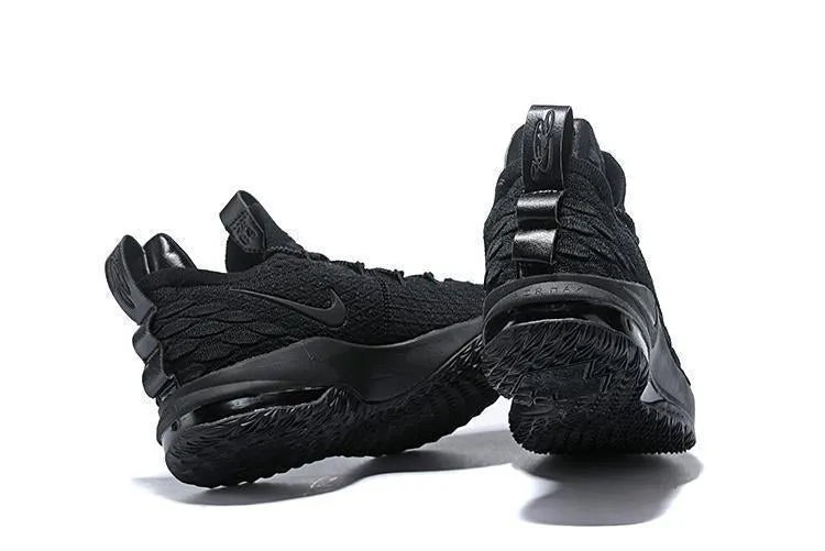 Foot Locker Asics Running Shoes Nike Lebron XV 15 Low All Black Men Shoes Sale Size US 7-12