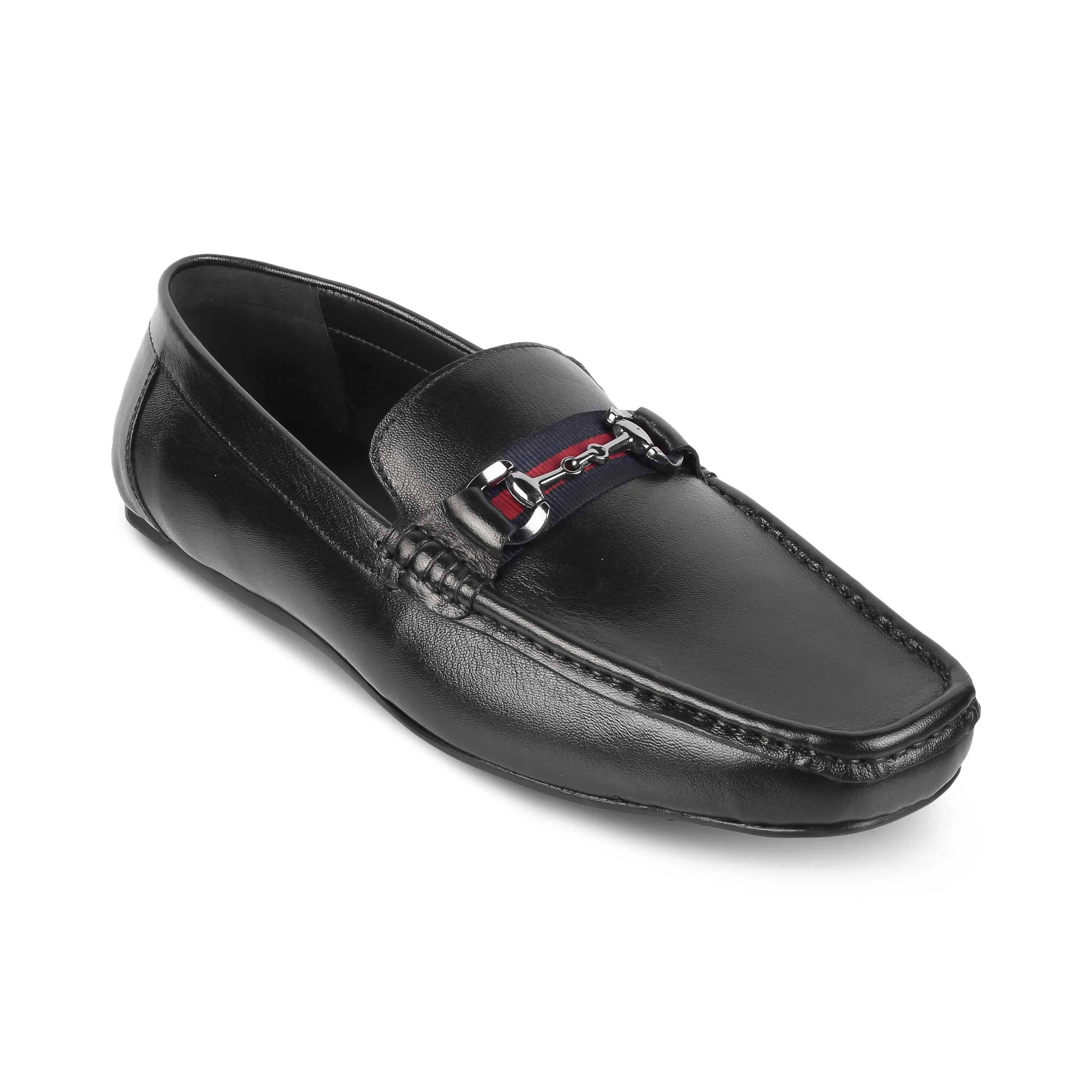 Tresmode Bilbao Black Men's Leather Loafers Loafers Summer Walk