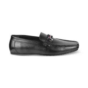 Tresmode Bilbao Black Men's Leather Loafers Kerin Loafers