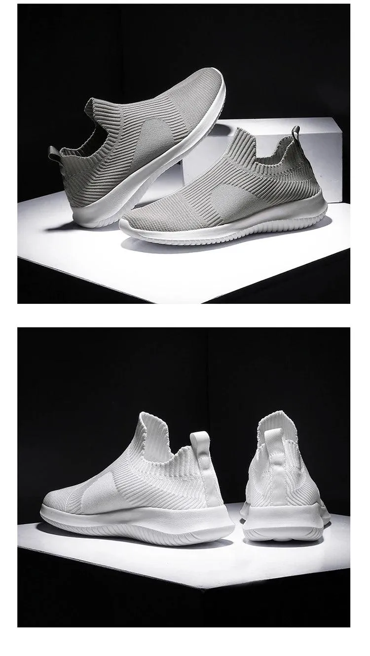 2024 Breathable Men Shoes Trend White Casual Luxury Sneakers Flat Shoes With Velcro Straps