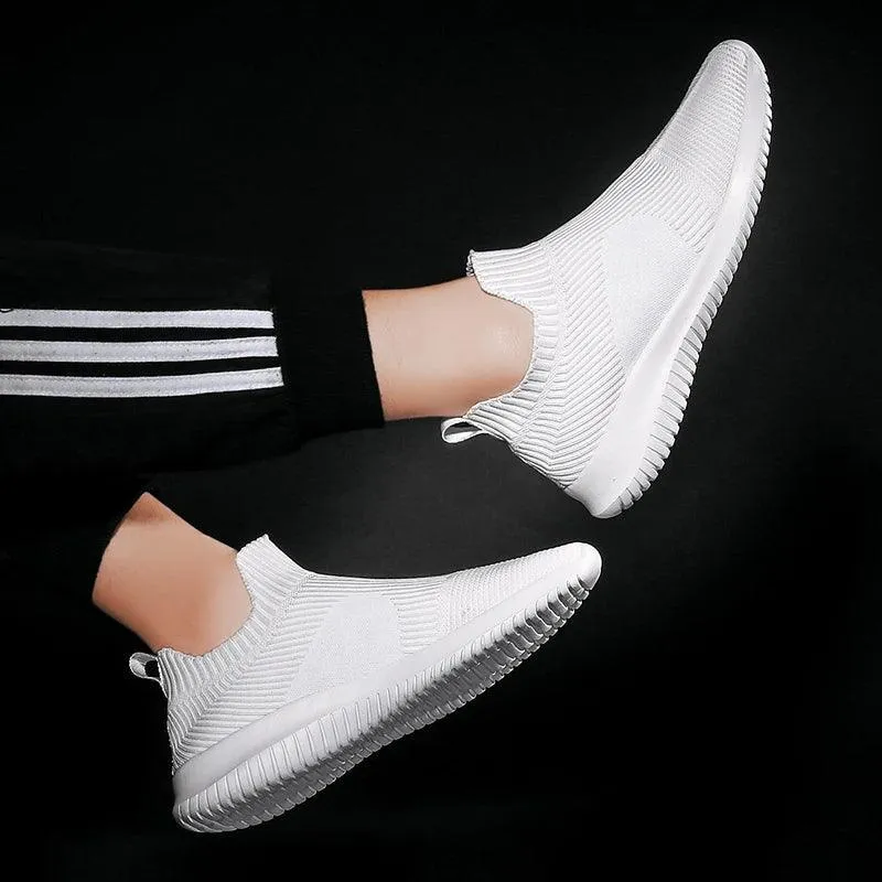 Flat Shoes Sports 2024 Breathable Men Shoes Trend White Casual Luxury Sneakers