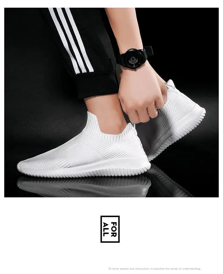 Ballet Flat Shoes With Arch Support 2024 Breathable Men Shoes Trend White Casual Luxury Sneakers