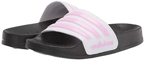 Adidas Originals Sl 72 Rs Shoes adidas Adilette Shower Slides Sandal, Cream White/Clear Lilac/White, 11 US Unisex Little Kid