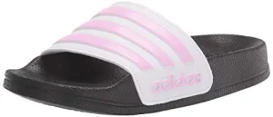 Adidas Trae Young 3 Shoes adidas Adilette Shower Slides Sandal, Cream White/Clear Lilac/White, 11 US Unisex Little Kid