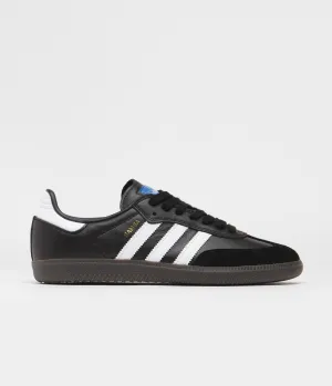 Adidas Samba Adv Shoes - Core Black / FTWR White / Gold Metallic Adidas No Lace Shoes