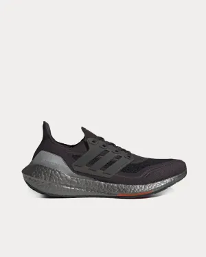 Ultraboost 21 Carbon / Carbon / Solar Red Running Shoes Adidas Best Soccer Shoes
