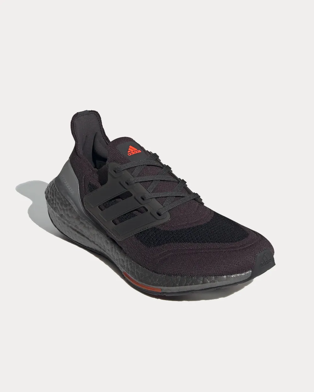 Ultraboost 21 Carbon / Carbon / Solar Red Running Shoes Shoes Adidas New Model