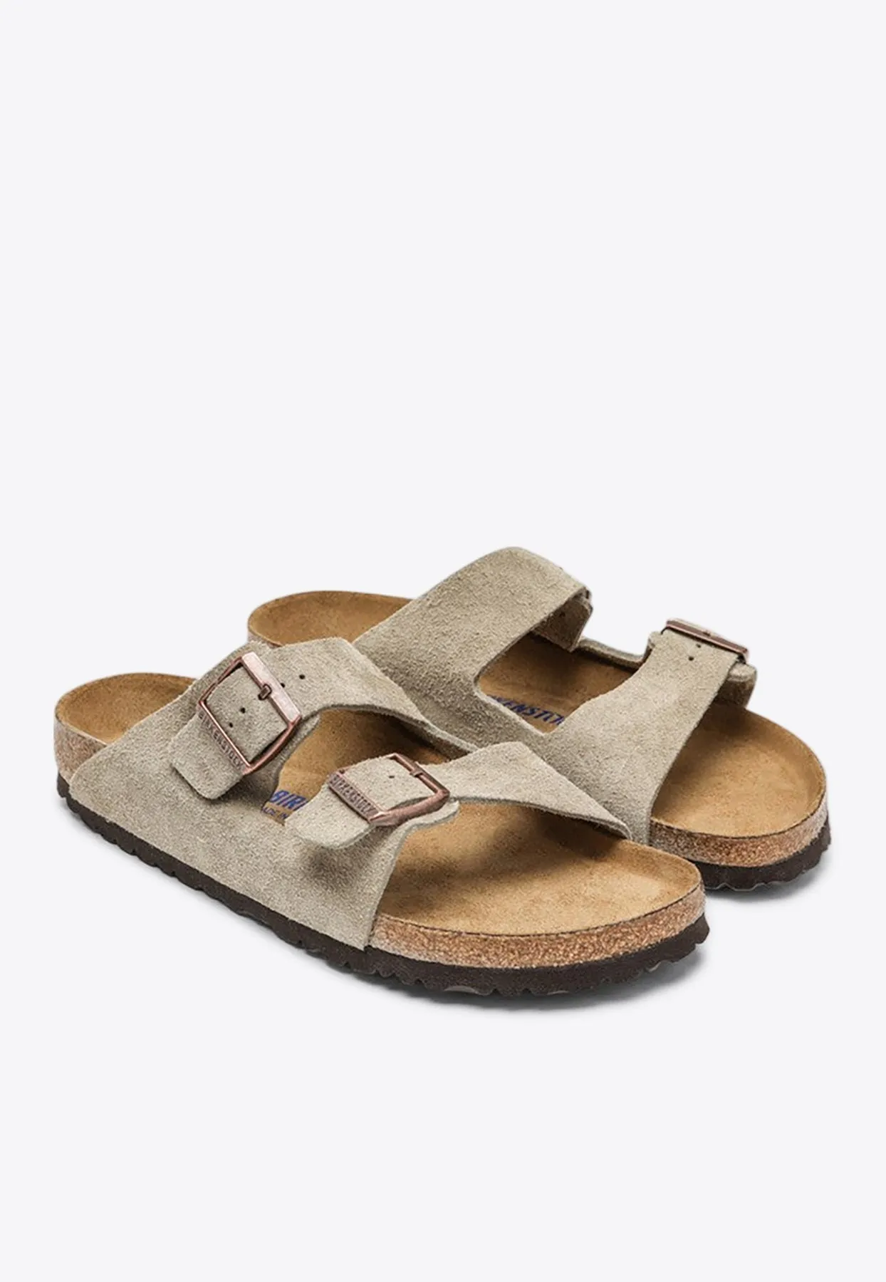 Arizona Double Buckle Suede Slides Sandals Kelsi Dagger