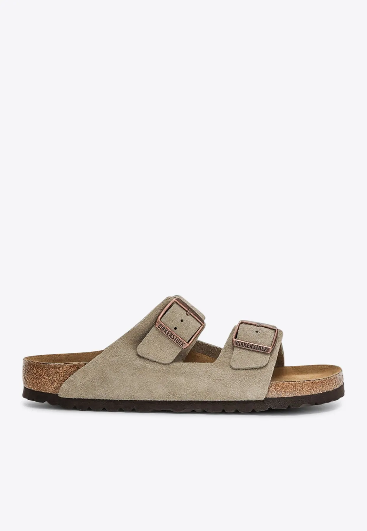 Arizona Double Buckle Suede Slides Jamaica Wedding