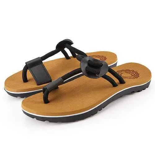 Men Soft Sole Stylish Clip Toe Slippers Beach Shoes Glerup Slippers