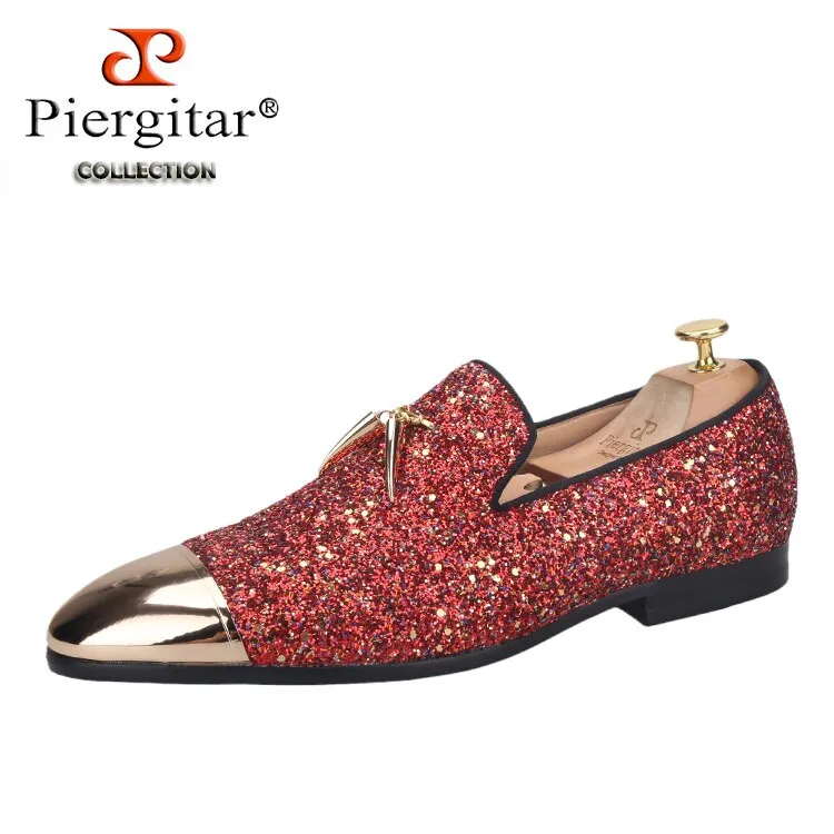 Handmade Suede Gold Metal Buckle Loafers Loafers Leather Slip On