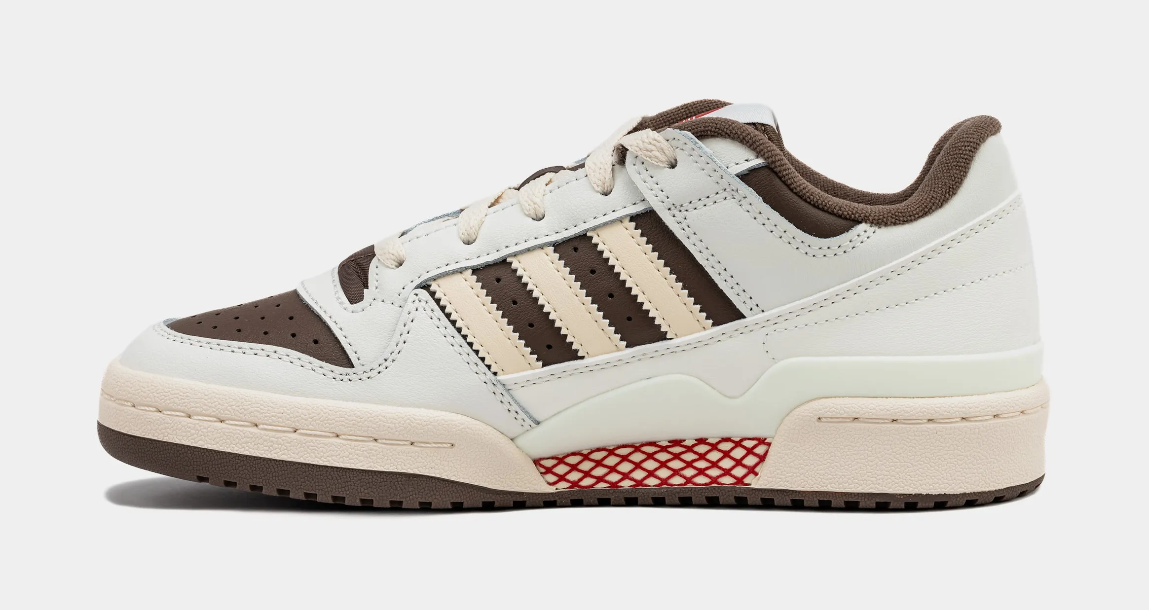 Shoe Palace Exclusive Forum Low Mens Basketball Shoes (White/Brown) Adidas Soccer Shoes Predator