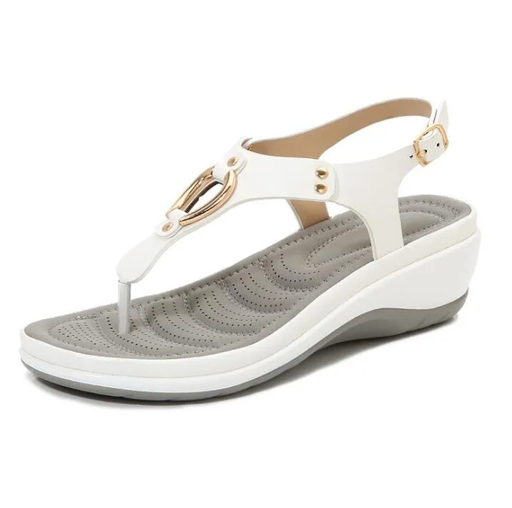 Female Celebrities Wearing Flip Flops Summer Beach Solid Color Flip Flops For Women Clip Toe Ladies Shoes