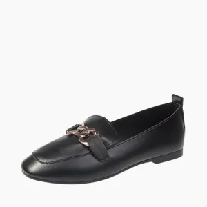 Penny Loafers Style Boat Shoes, Round-Toe : Work Shoes for Women