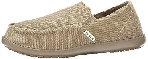 Crocs Men's Santa Cruz Slip-On Loafer,Khaki/Khaki,12 (D)M US Embellished Loafers