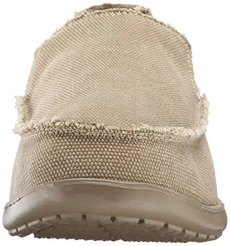 Crocs Men's Santa Cruz Slip-On Loafer,Khaki/Khaki,12 (D)M US Casual Loafers Slip-ons