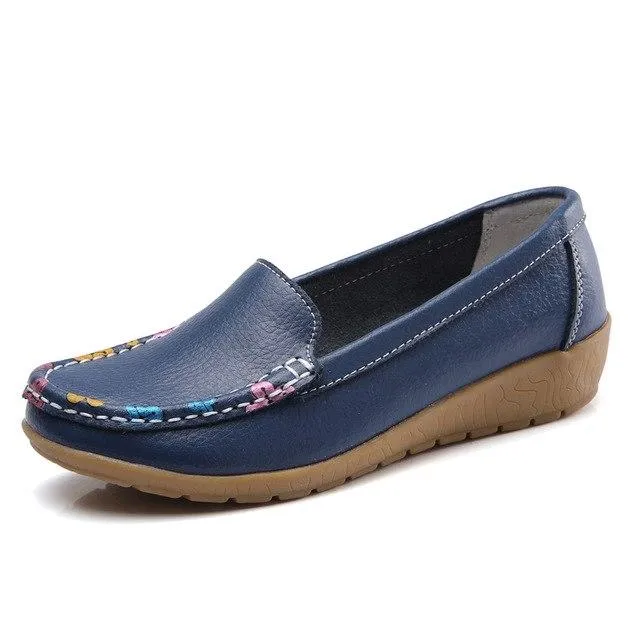 USS Shoes Genova Women's Loafer Shoes Calfskin Tassel Loafers