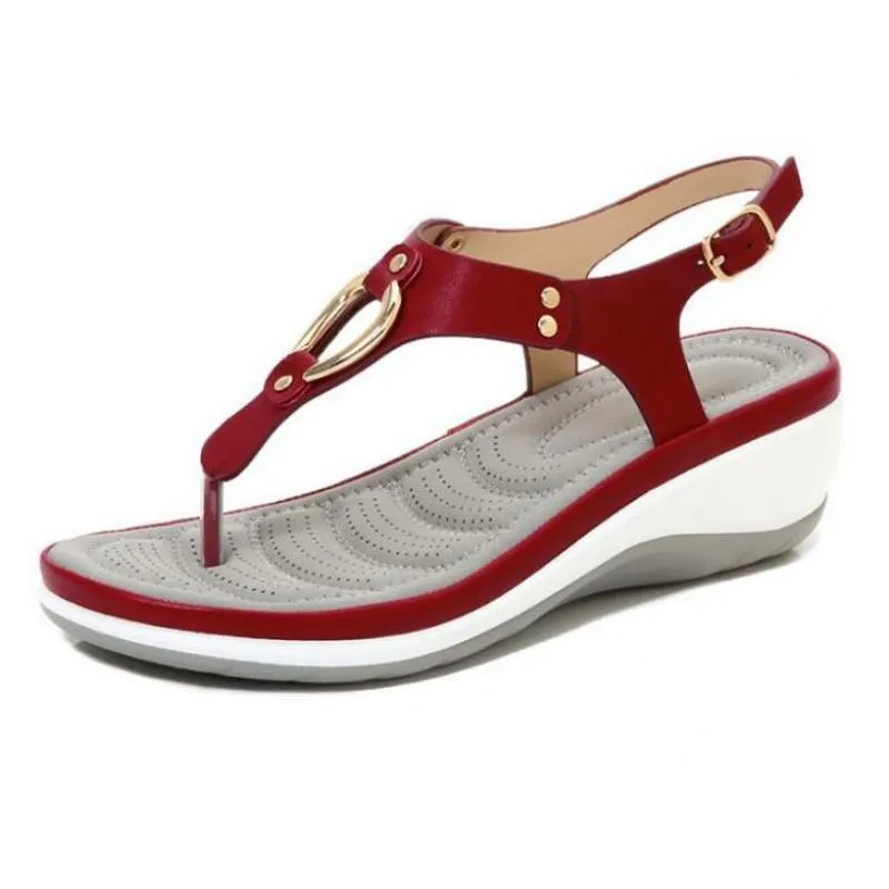 Comfortable Beach Flip Flops Vanccy Beach Solid Color Flip Flops For Women Clip Toe Ladies Shoes