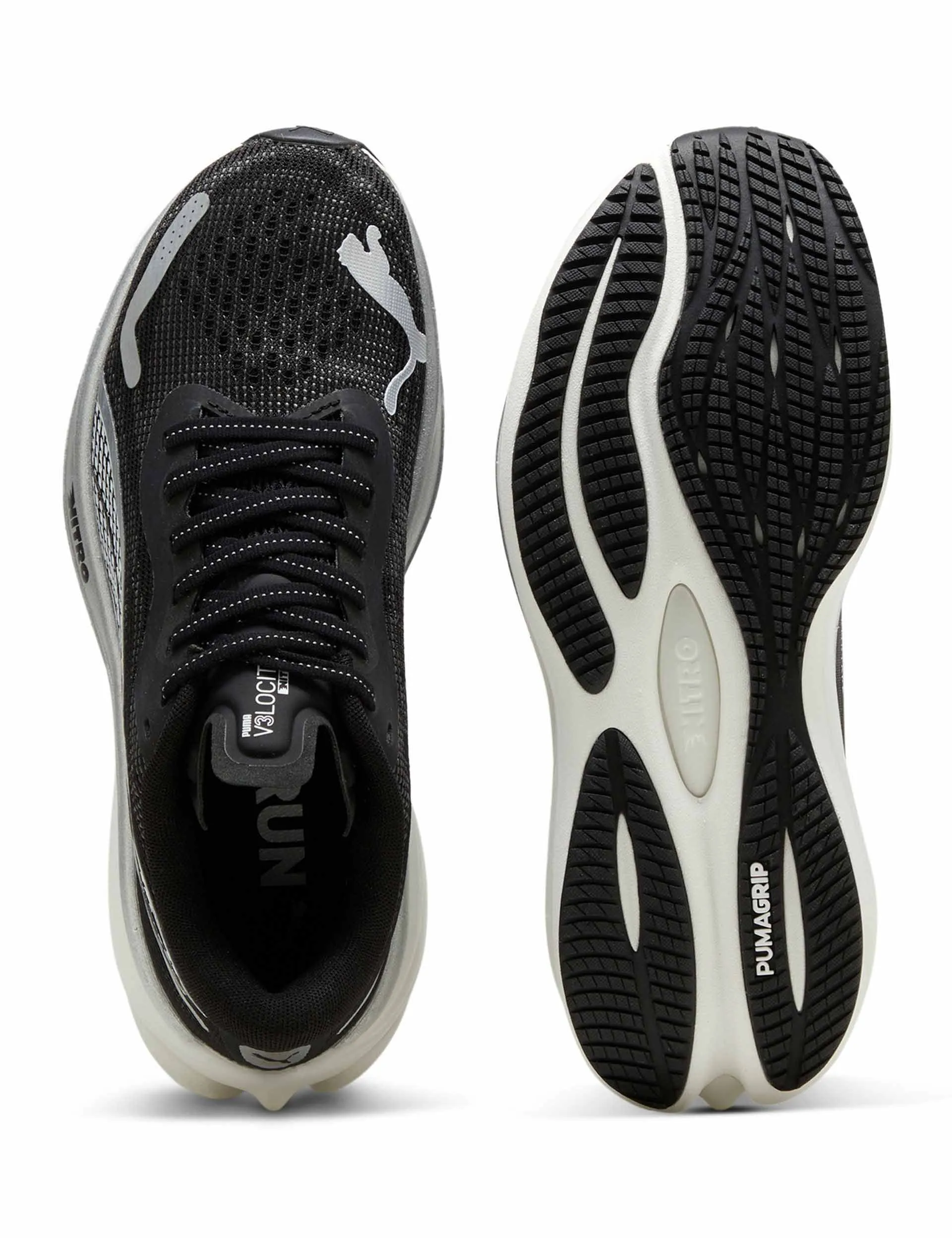 Asics Skateboard Shoe Velocity NITRO 3 Shoes - Black/Silver/White