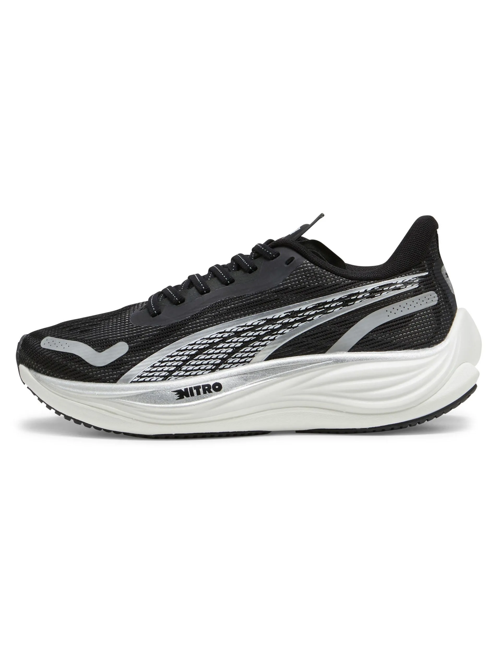Asics Turf Shoes Velocity NITRO 3 Shoes - Black/Silver/White