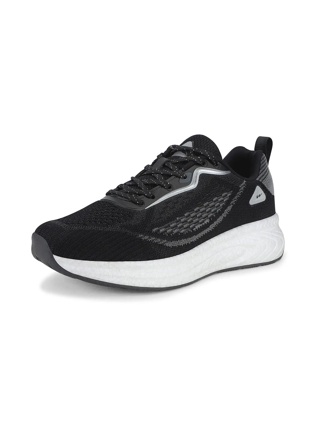 Midfoot Strike Running Shoes VITS Black Men's Sports Shoes