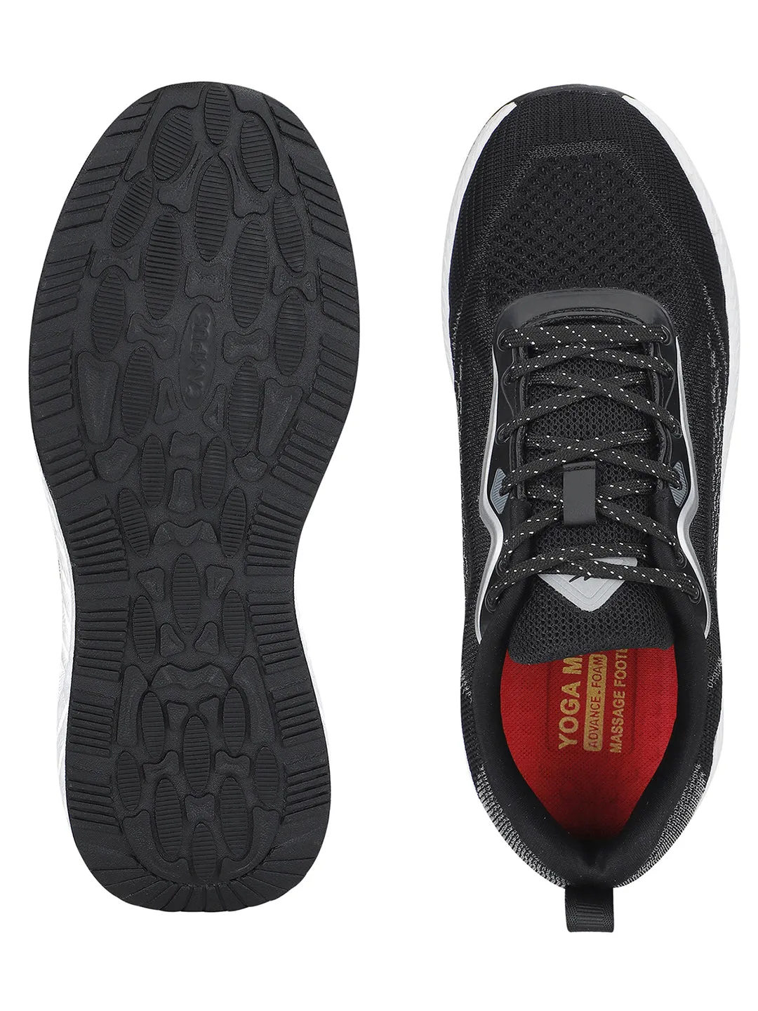 VITS Black Men's Sports Shoes Good Running Shoes Long Distance