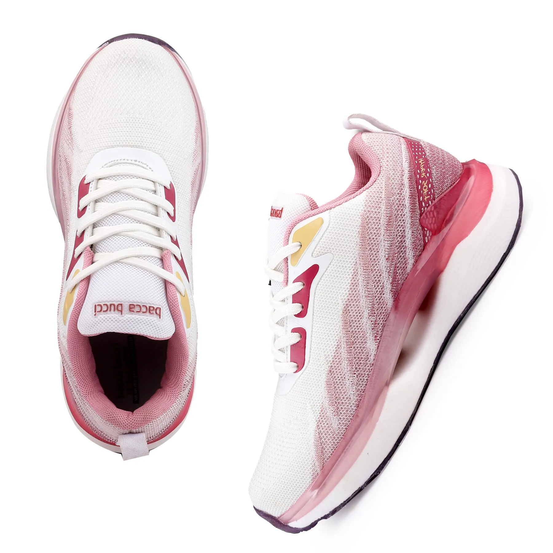 Bacca Bucci HYPERSOFT SERIES for WOMEN with Ultra-Rebounce Outsole & Iconic Breathable Engineered Knit Upper High-top Platform Sneakers