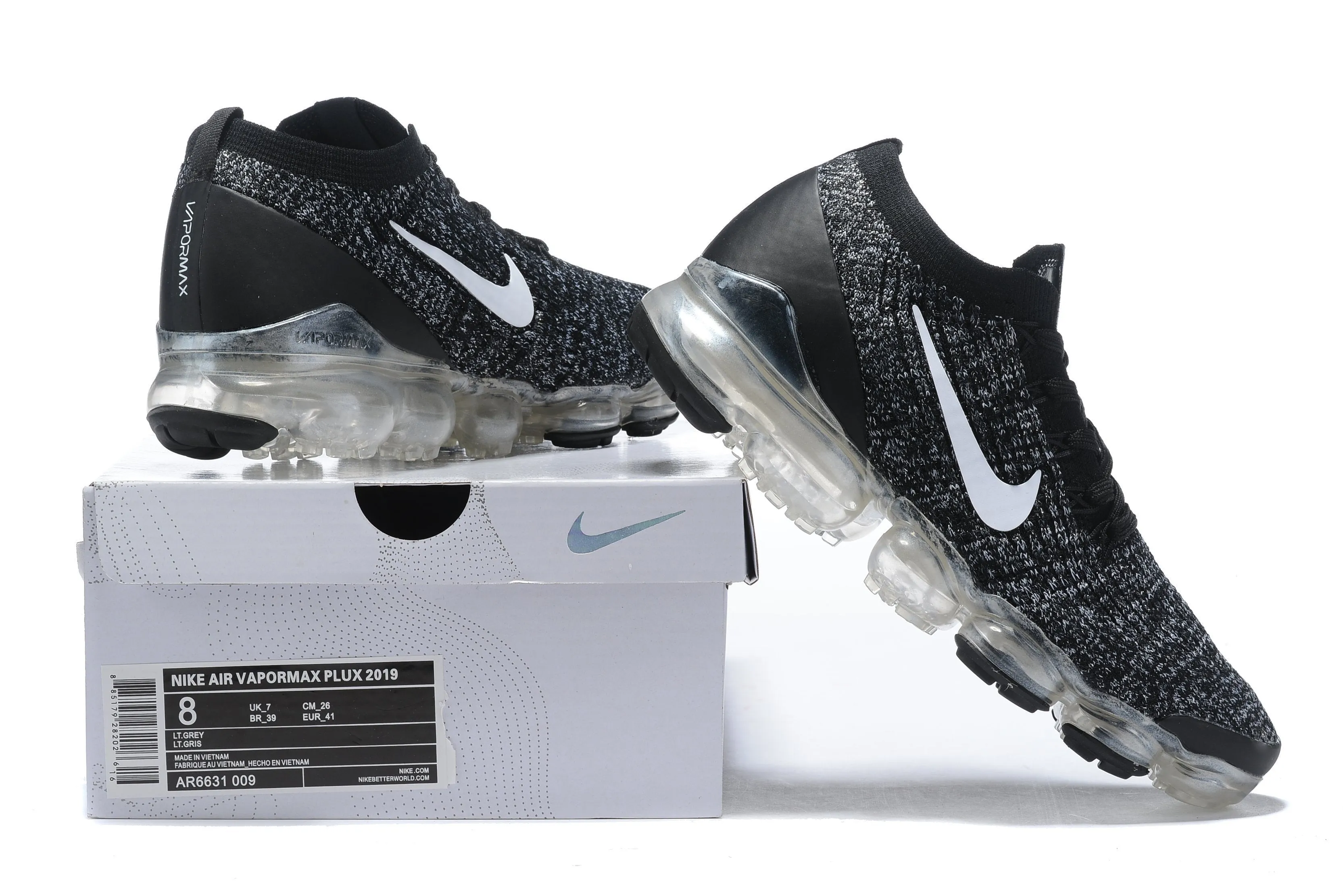 Nike Air Vapormax Flyknit 3 "Oreo" Grey Black Shoes Sneakers Men Sale Size US 7-11 Pink Nike Sneakers