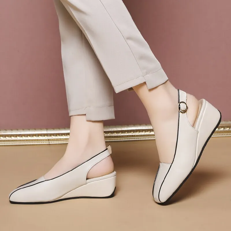 Cut Out Oxfords Genuine Leather Women Shoes High Quality Oxfords