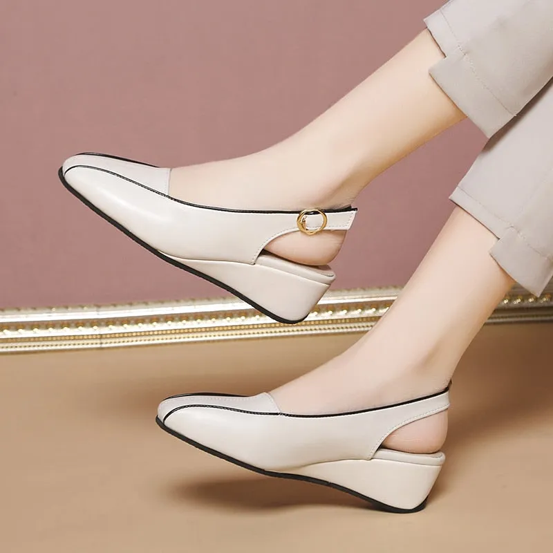 Genuine Leather Women Shoes High Quality Oxfords American Classics Montrose Wingtip Oxfords