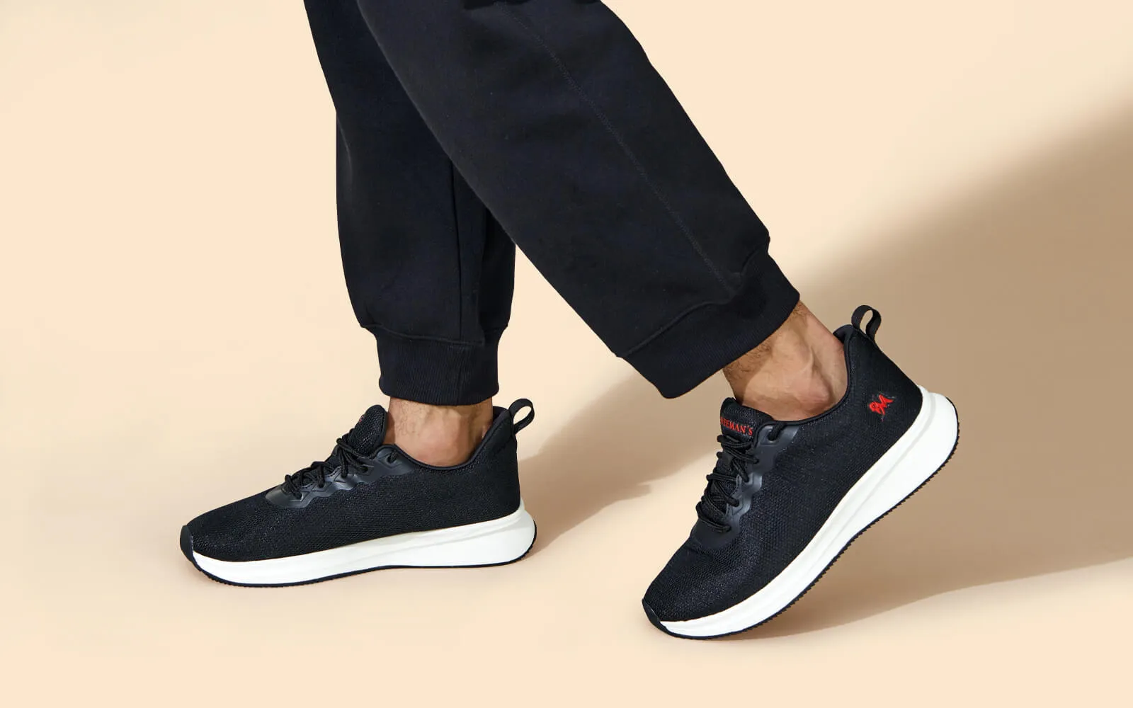 Wide Load Work Boots Walkers High : Black