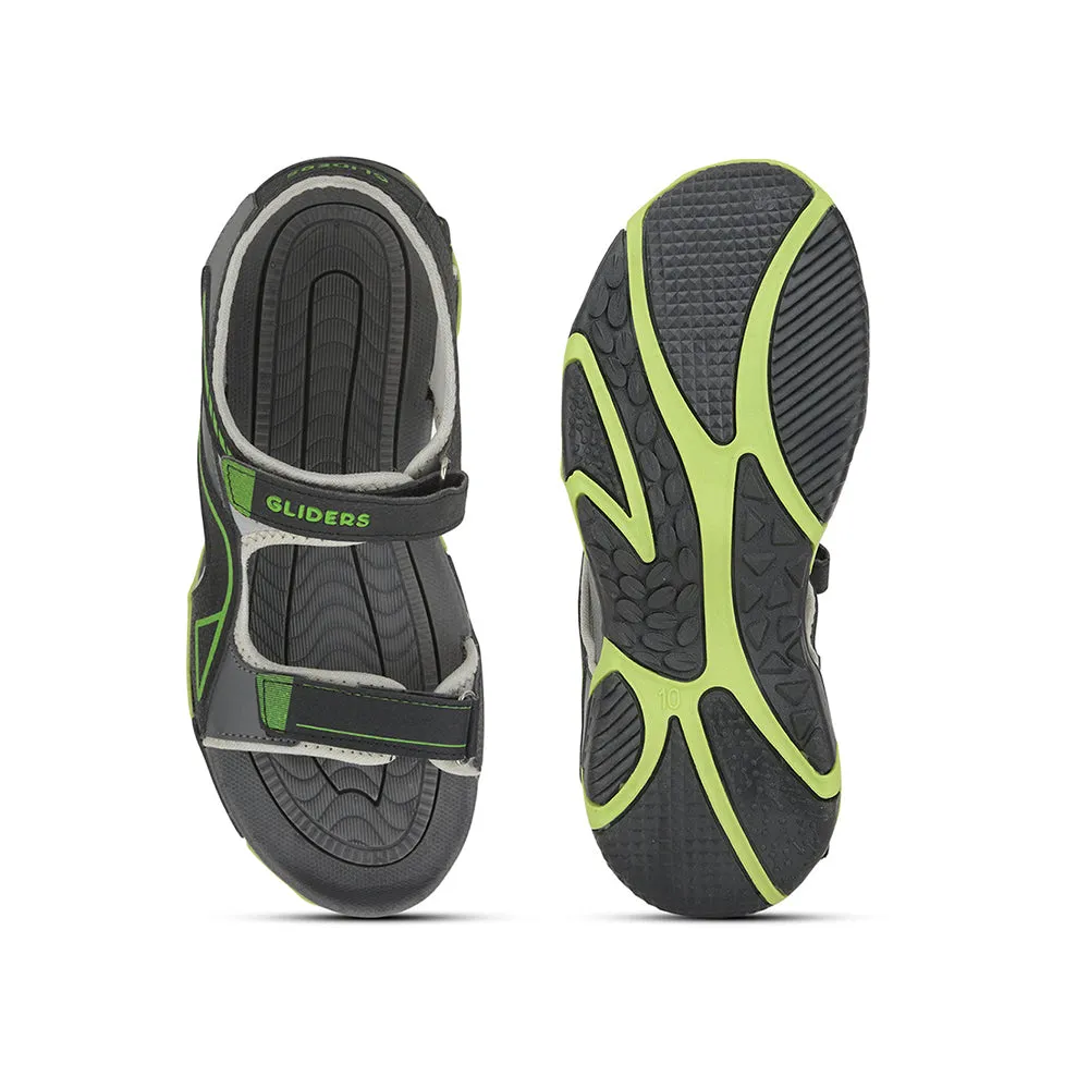 Childrens Shark Slippers Gliders (Black) Casual Sandals For Men GRACIA-06E By Liberty