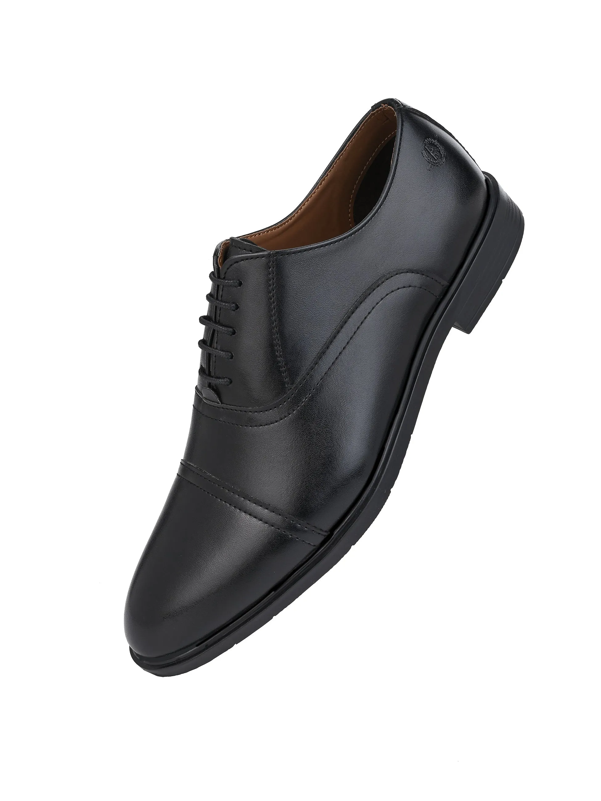 Alberto Torresi Black Synthetic formal Shoes Best Pull On Work Boots For Plantar Fasciitis