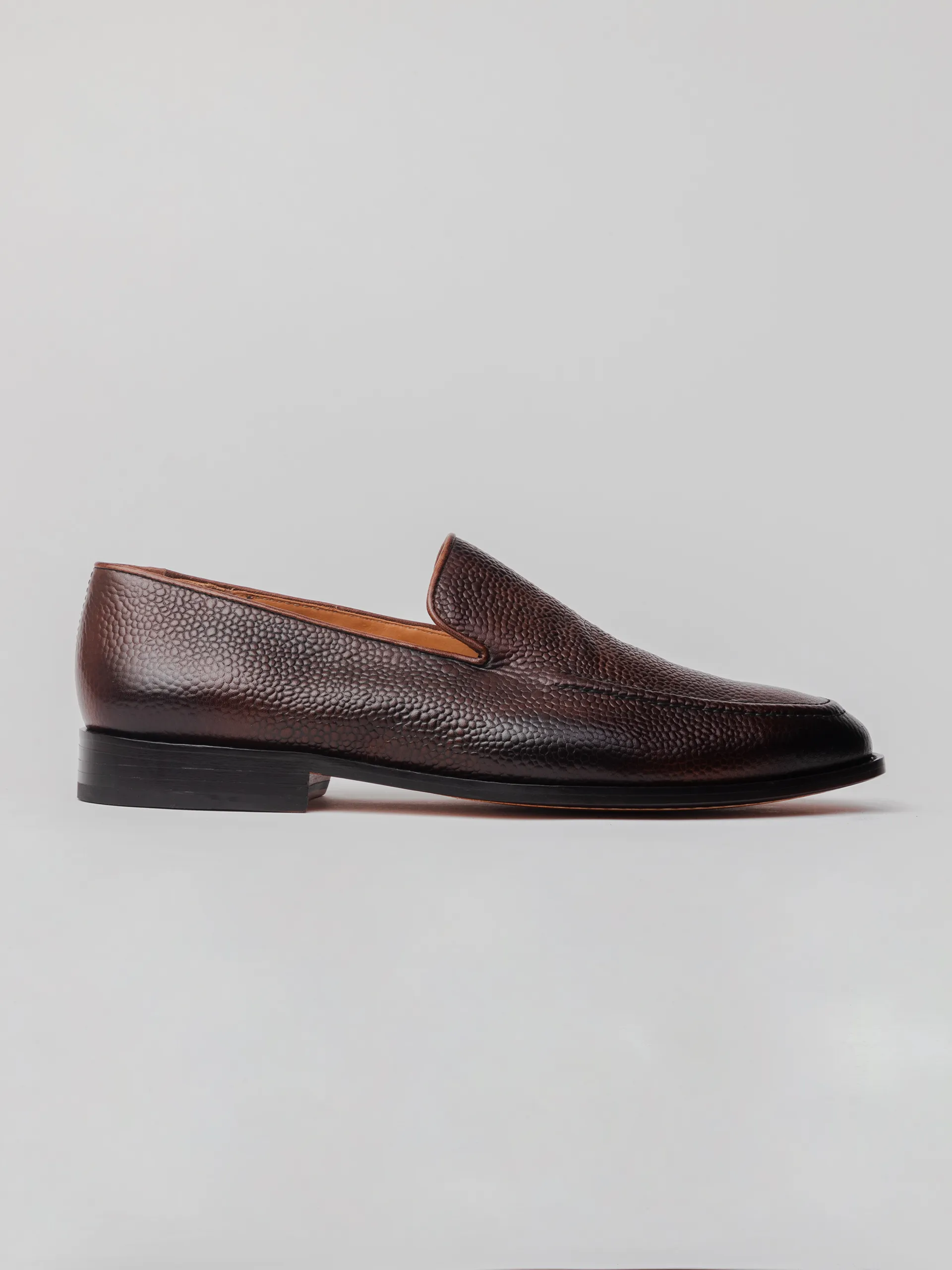 Carter Loafer - Dark Brown Grain Pedro Loafers