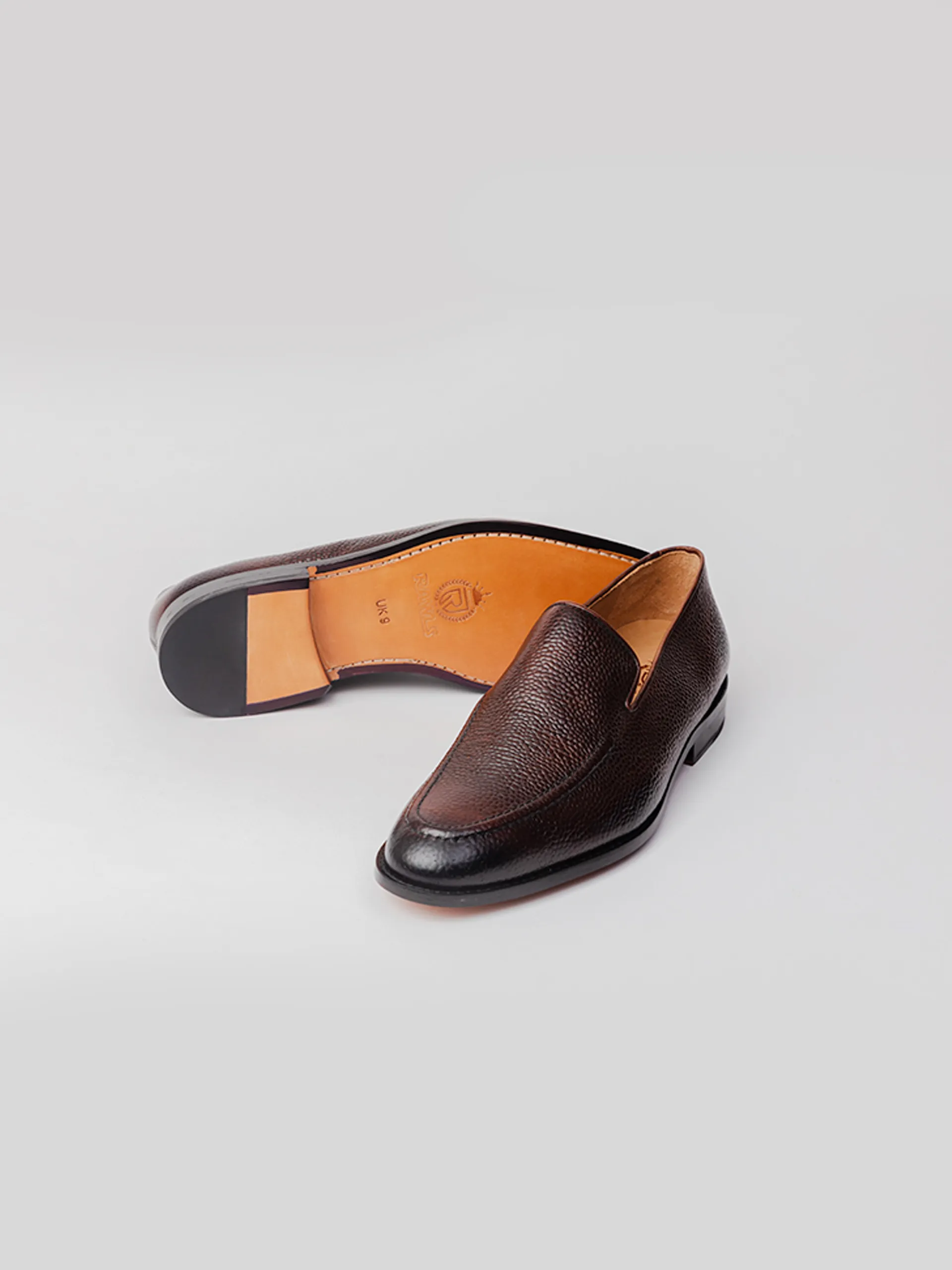 Carter Loafer - Dark Brown Grain Jay Butler Loafers