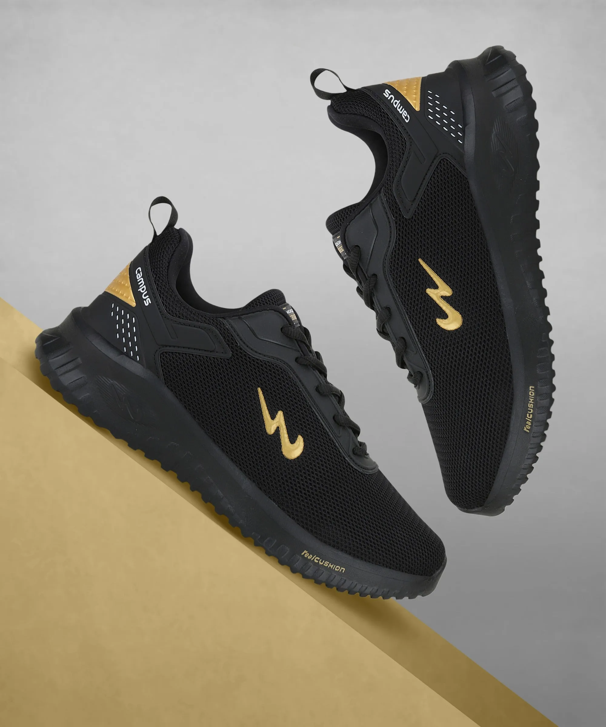 Best Running Shoes For Marathon WELLS Black Men's Running Shoes