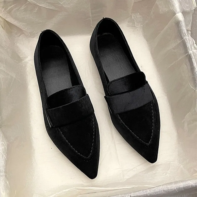 Polo Ralph Lauren Loafers Women Flats Ballet Dance Pointed Toe Sandals Shoes 2023 Spring New Designer Loafers Shoes Suede Casual Sport Walking Zapatillas