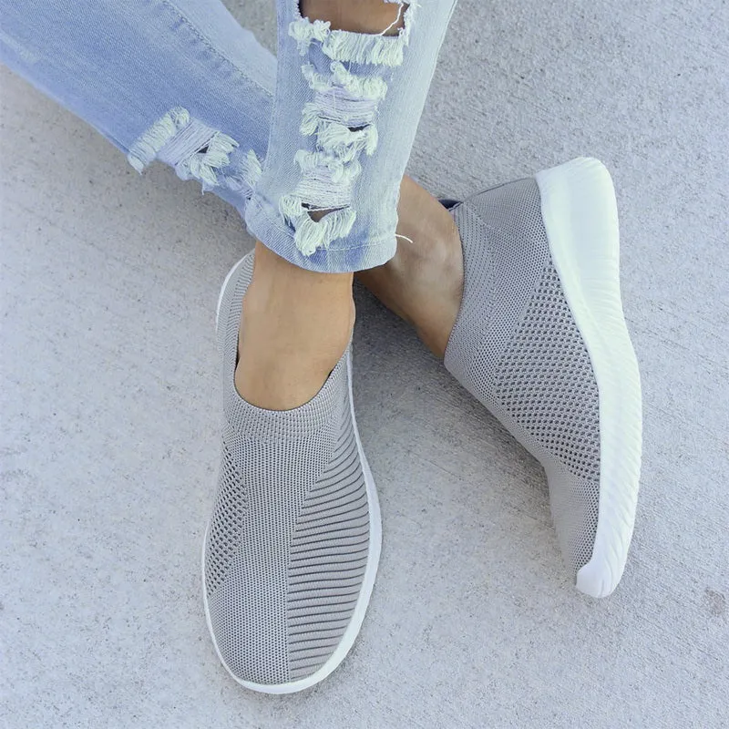 Slip Proof Sneakers Women Knitted Sneakers