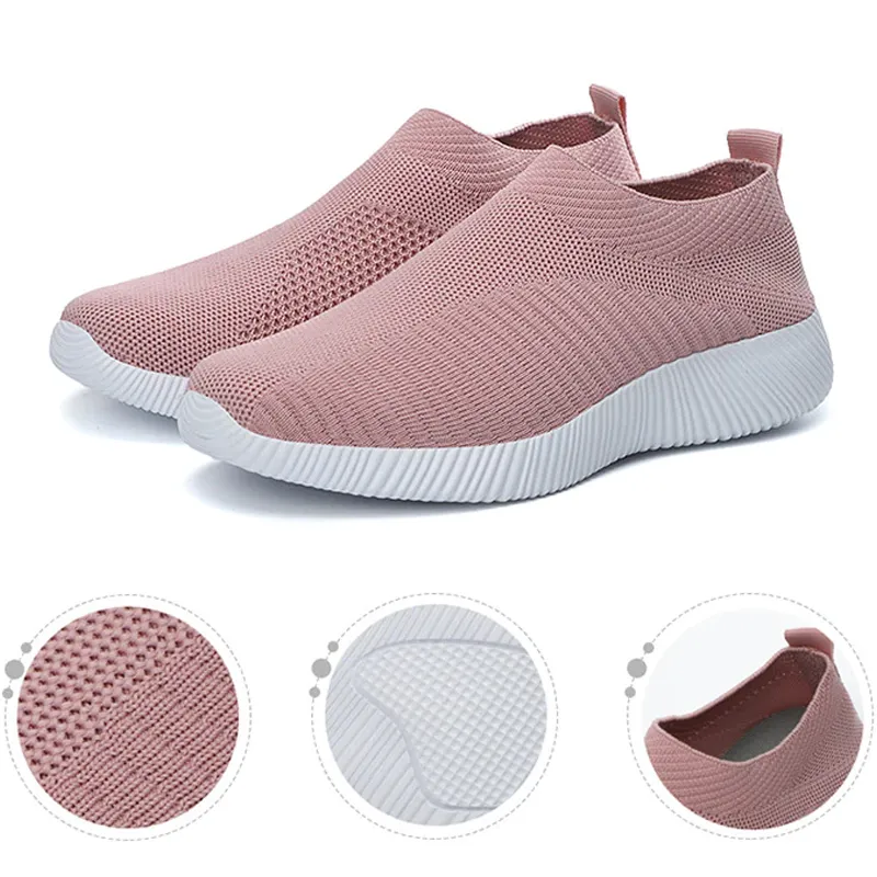 Ballet Shoes Sneakers Women Knitted Sneakers