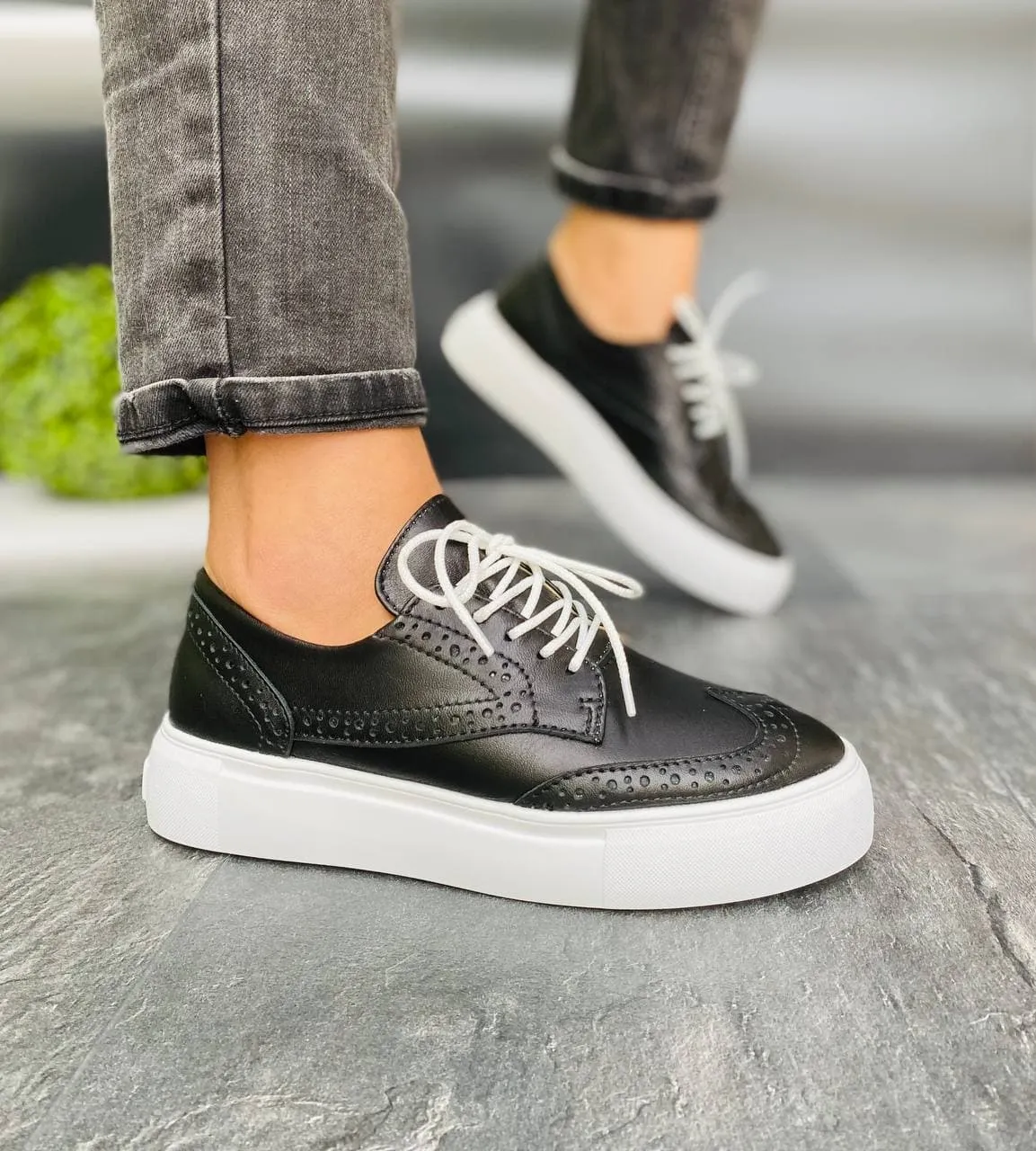 Leather Driving Loafers Women Leather Loafers Oxford Black