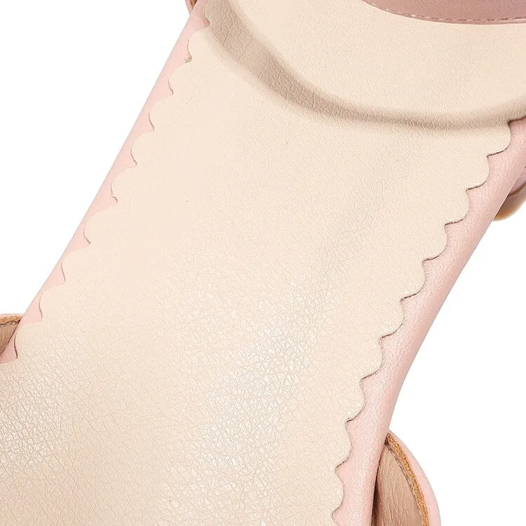 Women's Ankle Strap Rhinestone Butterfly Knot Hollow Out Block Heel Sandals Sandals Antonio Melani