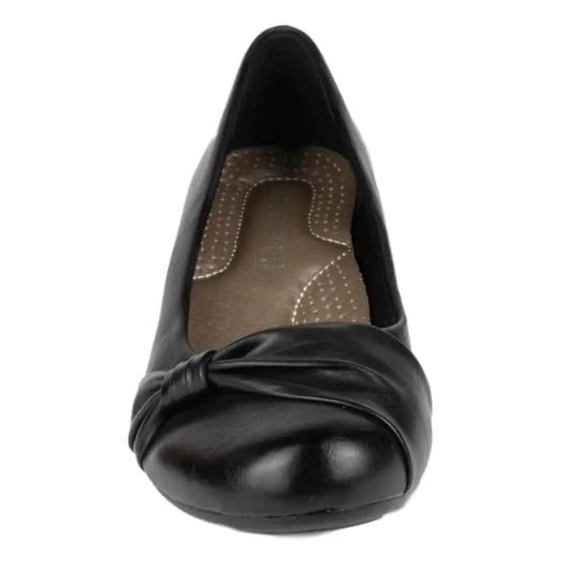 Womens Black Wedge Shoe Farm And Ranch Wellington Work Boots