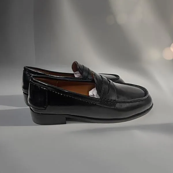 Womens Casual Work Flat Loafers 44252165S Loafers With White Socks