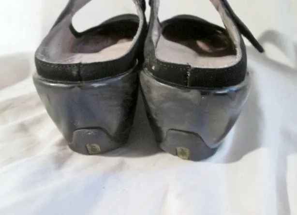 Womens J-41 ADVENTURE ON JASPER Suede Slip on Shoe Clog 9 BLACK Maryjane Mule Ladies Loafers