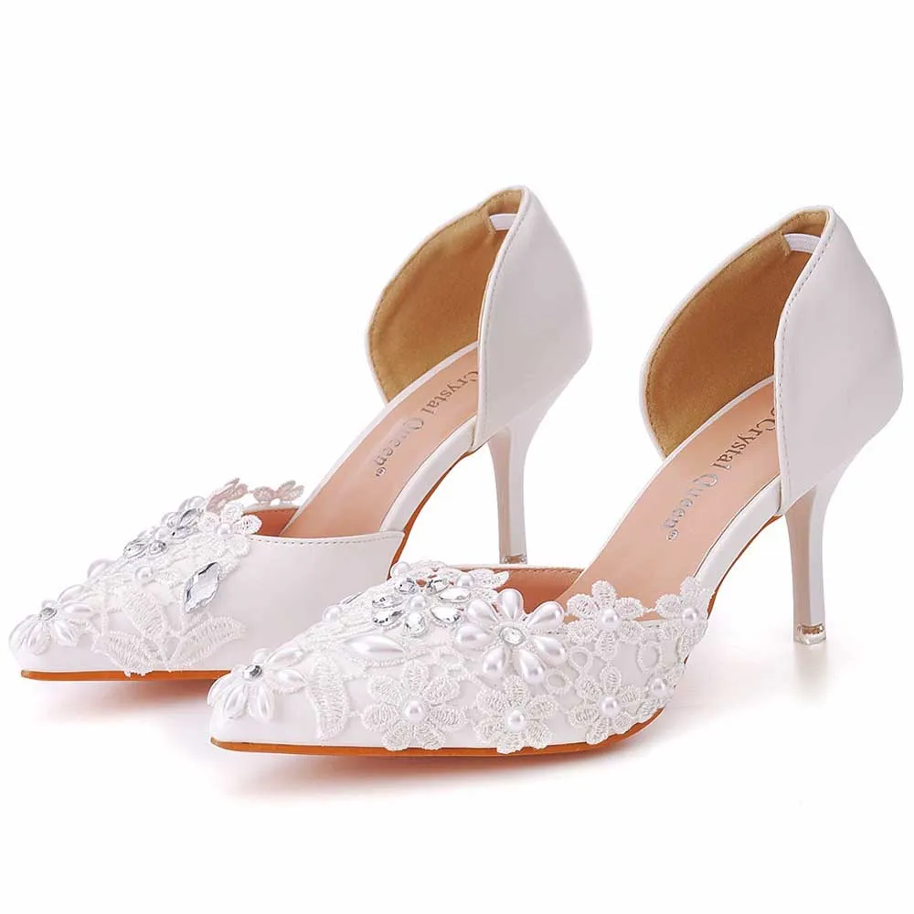 Women's Slip-On Wedding Shoes Closed Toe Mid-Heeled Bridal Shoes Best Canadian Made Work Boots