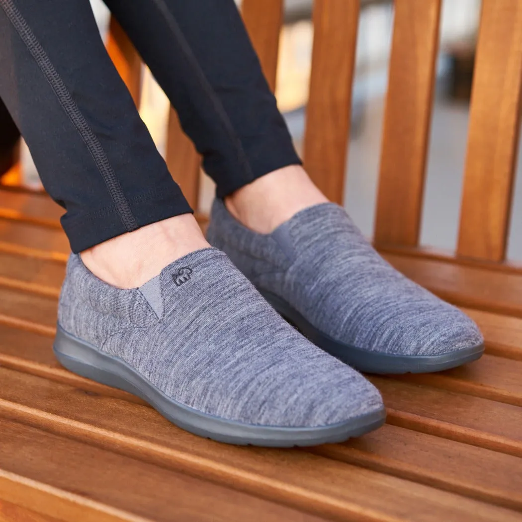 Women's Slip-Ons Dark Grey/Dark Grey Slip On Snake Boots