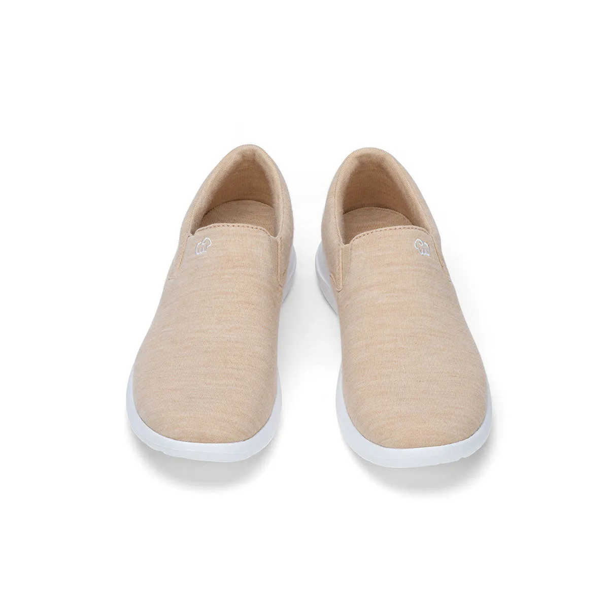 Women's Slip-Ons Light Tan Mesh Slip-on Shoes